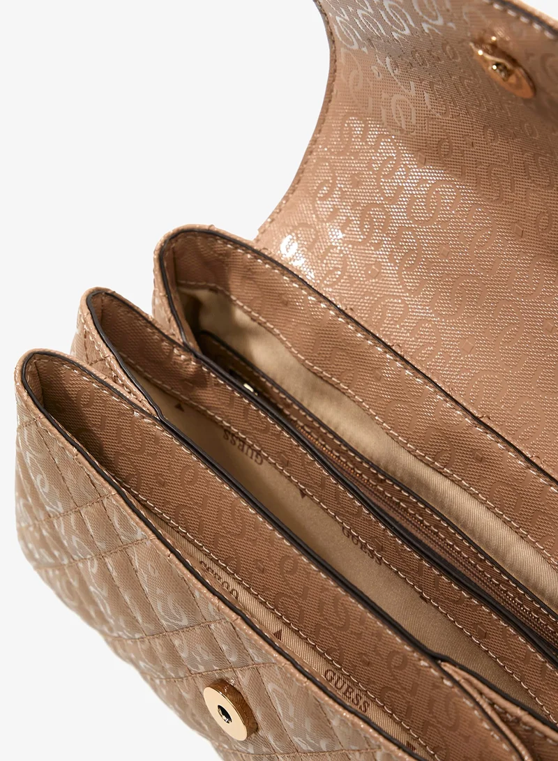 GUESS  Isemay Convertible Flap Over Crossbody Bag for Women | Best Price UAE